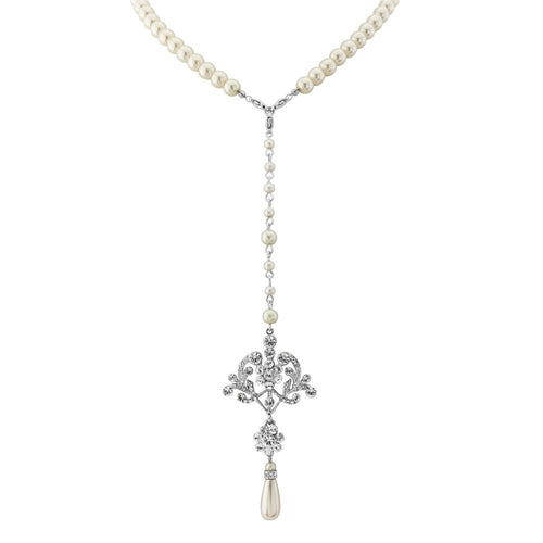 Jewelled Back Drop Necklace