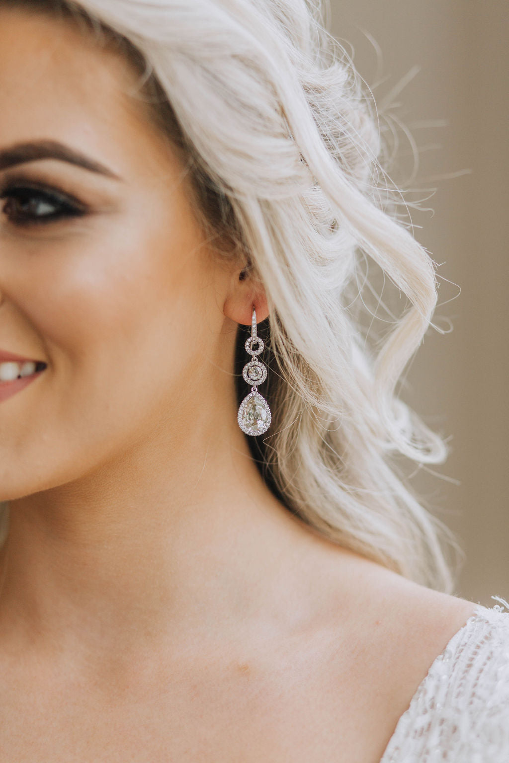 Amy Earrings - Silver Shade
