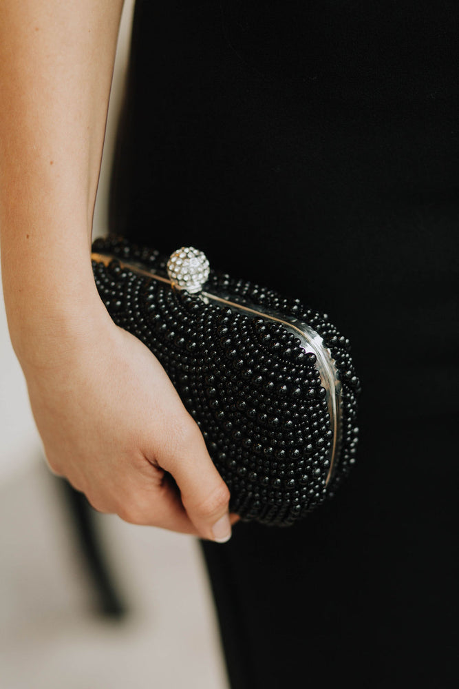 Black Pearl Clutch Bag