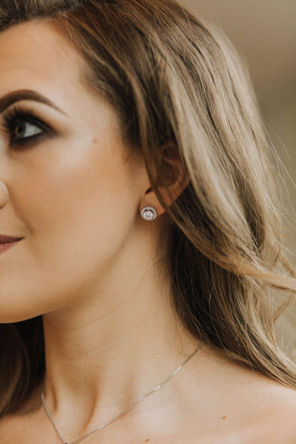 Halo Silver Necklace Set