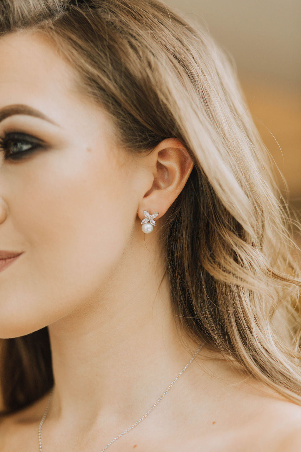 Charlotte Pearl Necklace & Earrings Set