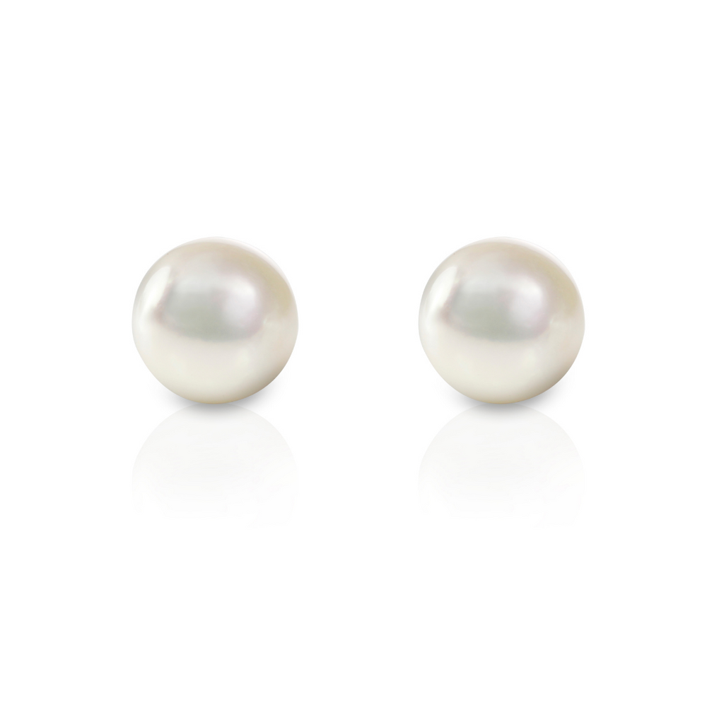 White Freshwater Pearl Studs