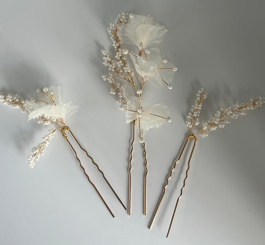 Tulle Flower pins