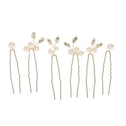 Crystal Pearl pin set