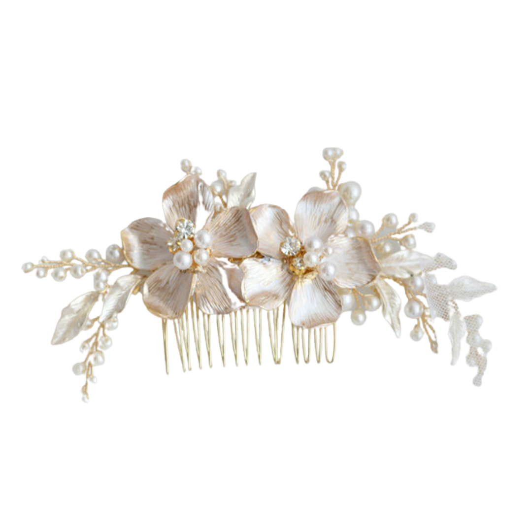 Blush Blossom Pearl Comb