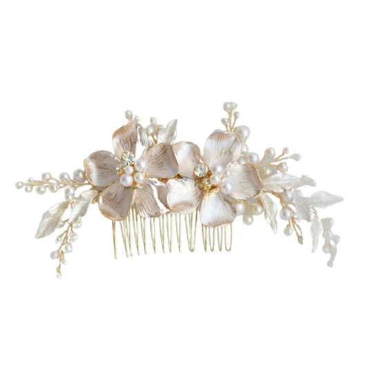 Blush Blossom Pearl Comb