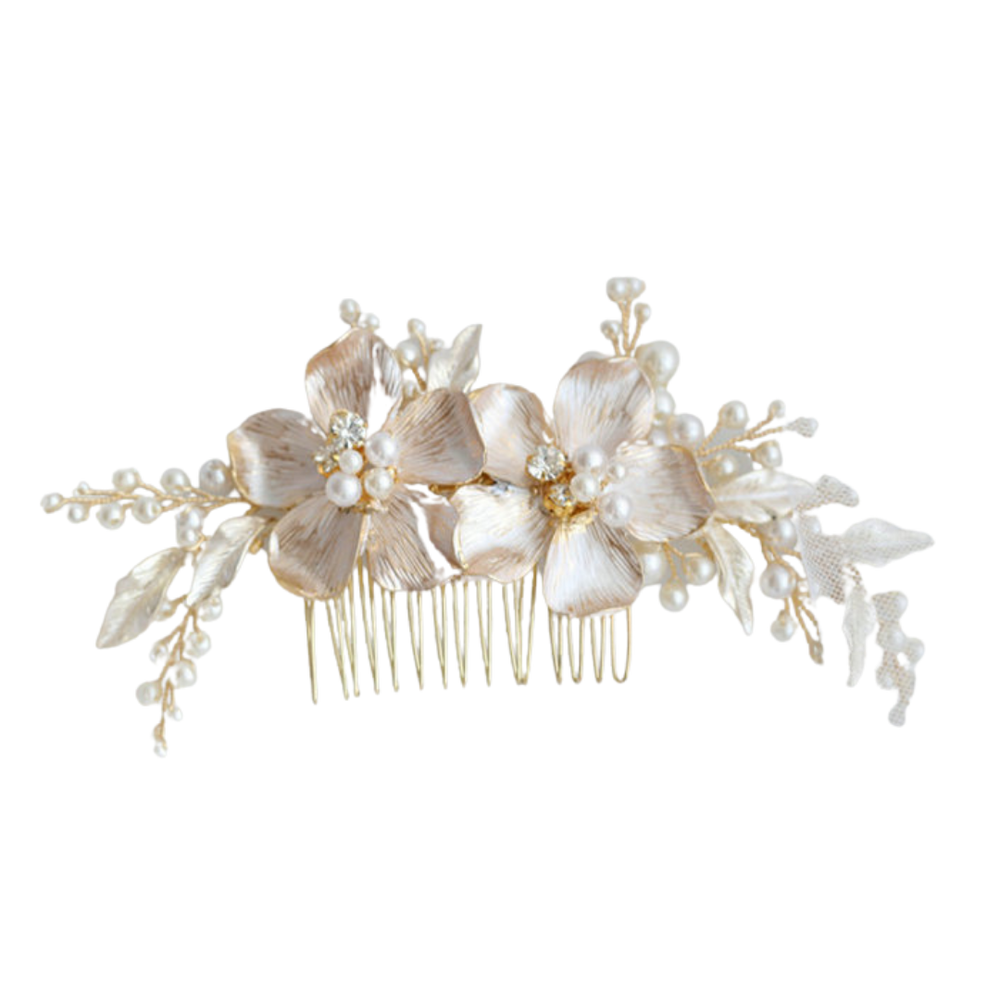 Blush Blossom Pearl Comb