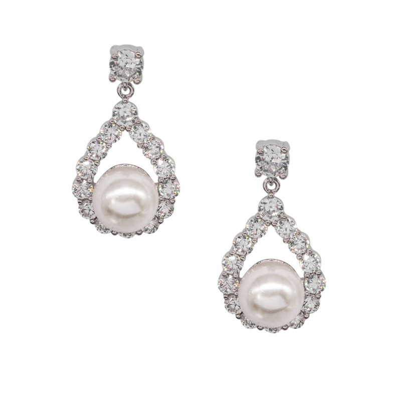 Sharon Pearl necklace & earring set