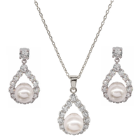 Sharon Pearl necklace & earring set