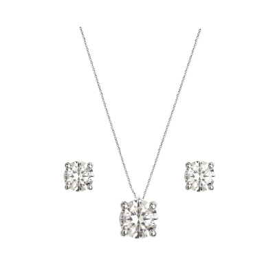 Stella Solitaire Necklace & Earrings Set