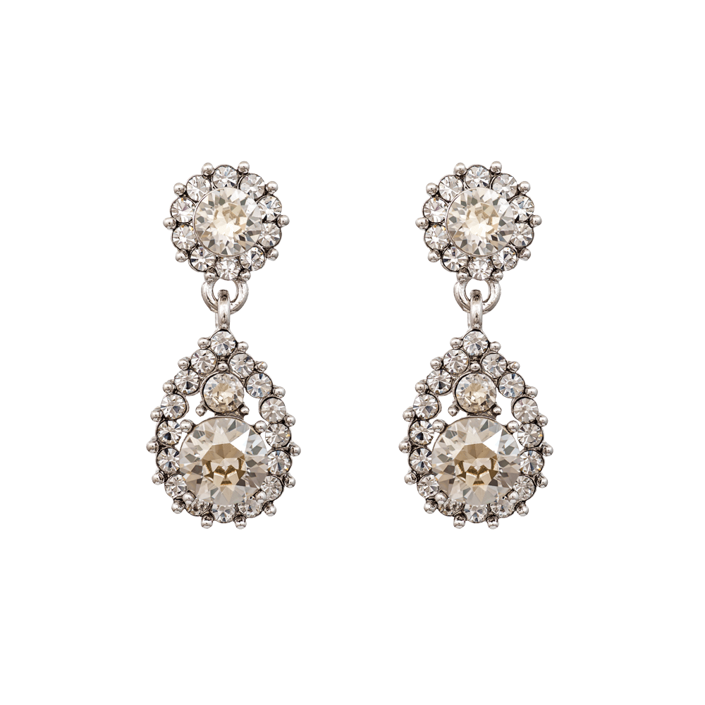 Sofia Earrings - Crystal